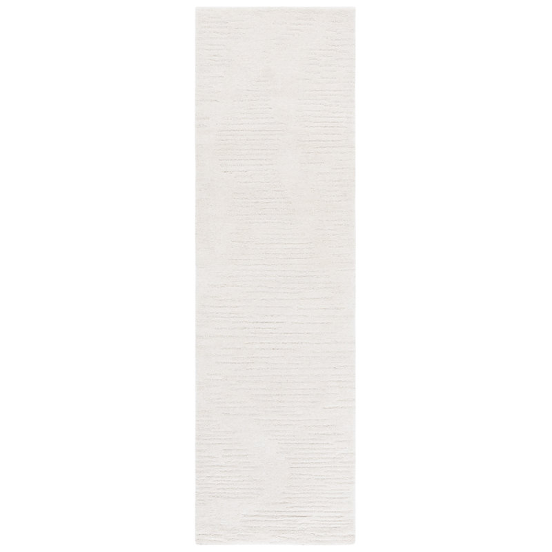 Rodeo Drive 679 Hand Tufted Wool/Cotton Abstract Indoor Use Only Rug in Ivory, Runner 2'3" x 8'