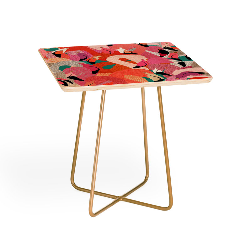 Solid Wood Top End Table