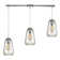 Toothman 3 - Light Polished Chrome Cluster Pendant