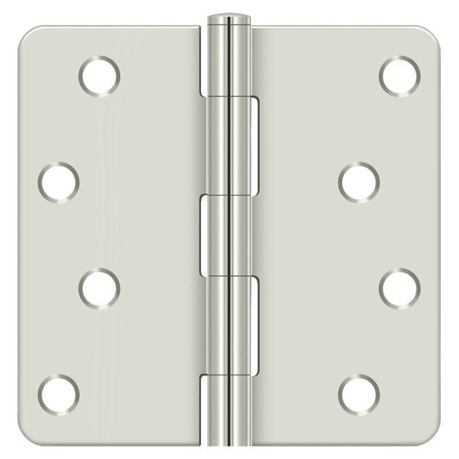 Deltana S44R4BK15A, charnière à rayon 4 po x 4 po x 1/4 po, résidentiel en paire de nickel antique, Nickel antique