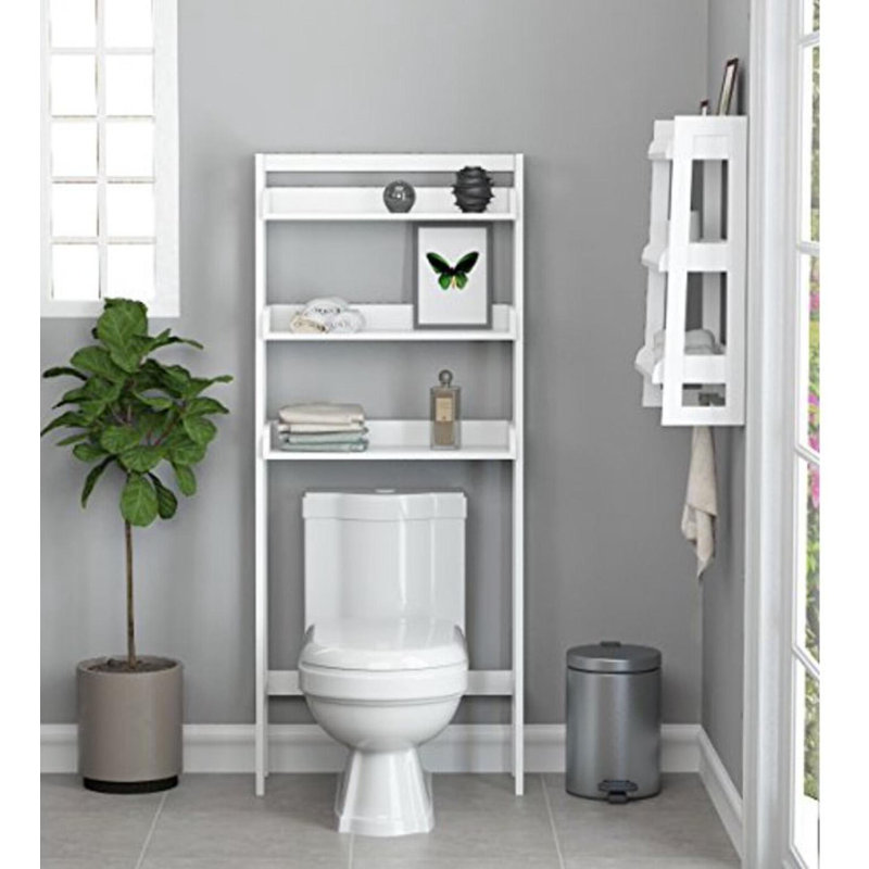 Organisateur de salle de bain à 3 tablettes au-dessus de la toilette, économiseur d'espace de salle de bain