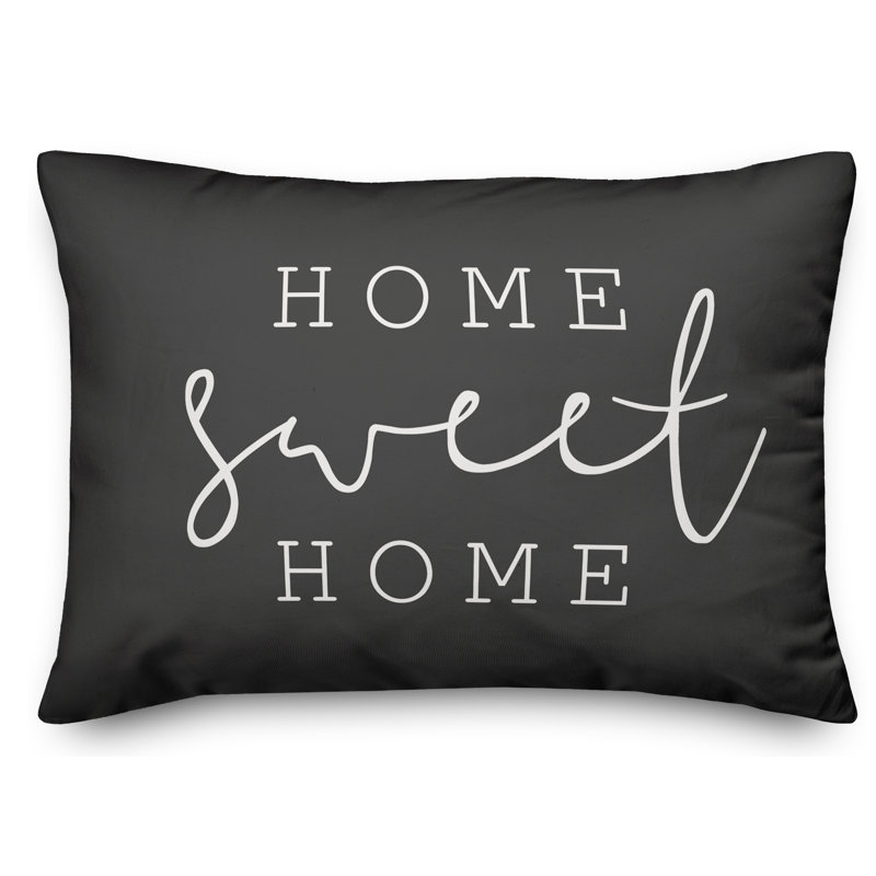 Outdoor Throw Pillow, Charcoal