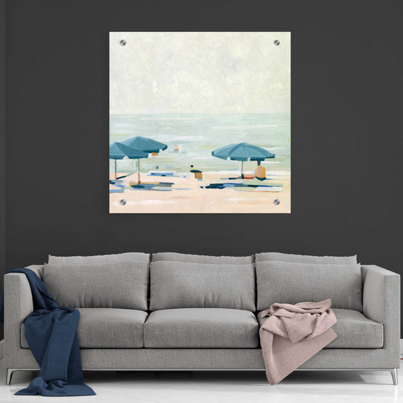 «If It's the Beaches II» par Emma Scarvey, art mural en verre acrylique, H 36 po x l 36 po x P 0,2 po