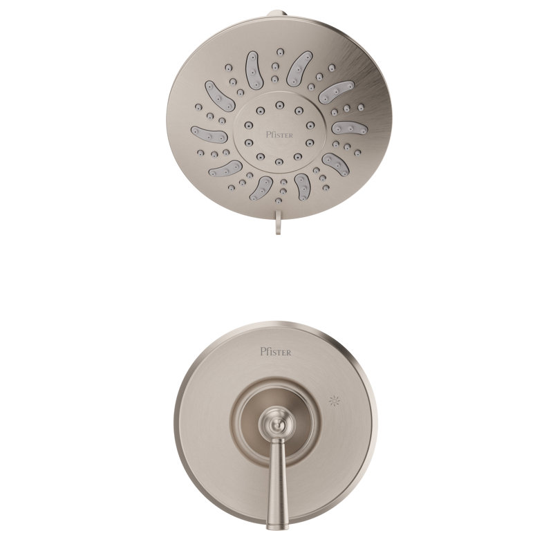 Pfister Saxton Brushed Nickel 1-Handle Wall Mounted Shower Trim Kit