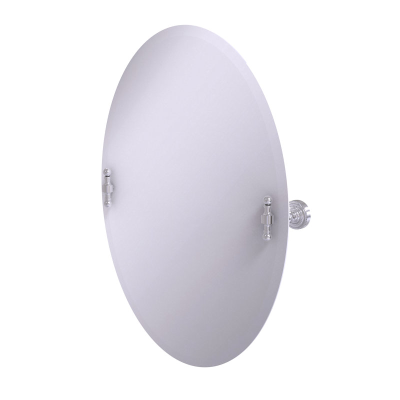 Godinez Metal Wall Mirror, Satin Chrome