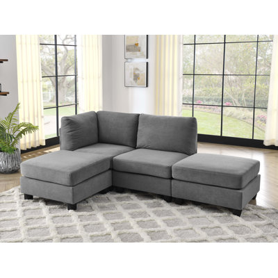 Latundra Upholstered L-Shaped Sectional Reversible