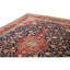 High-Quality Hand-Knotted Navy And Red Area Rug