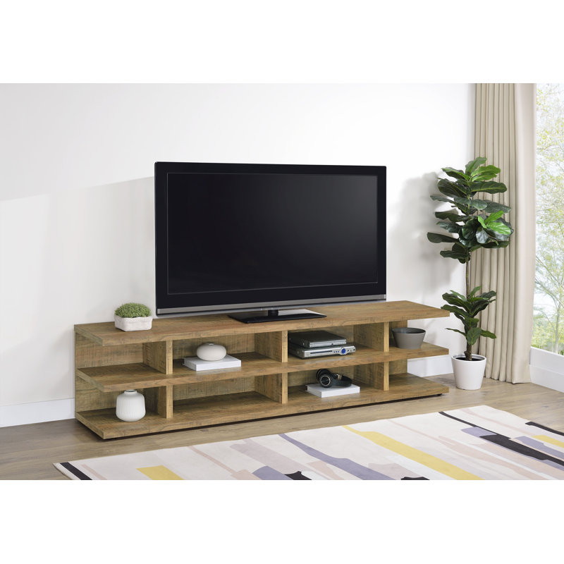 Meuble télé 78 po, brun, Bois de mangue