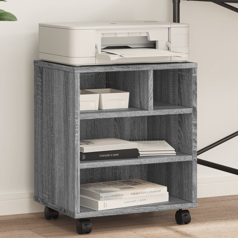 48cm H x 41cm W Printer Stand, Grey Sonoma