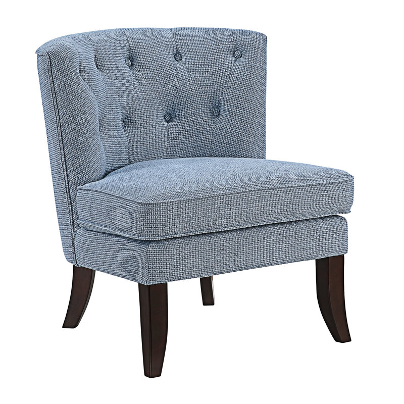 Fauteuil d'appoint capitonné à boutons Upholstery, Bleu