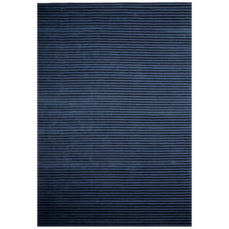 Wool Striped Area Rug, Rectangle 9' x 12'
