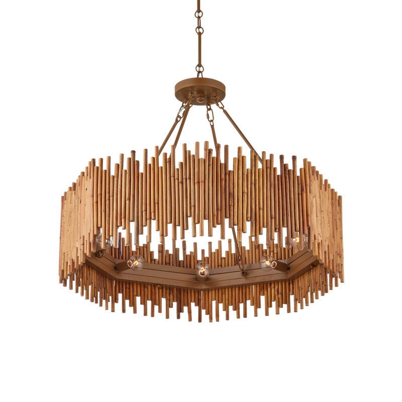 Teahouse 8 - Light Wrought Iron Chandelier