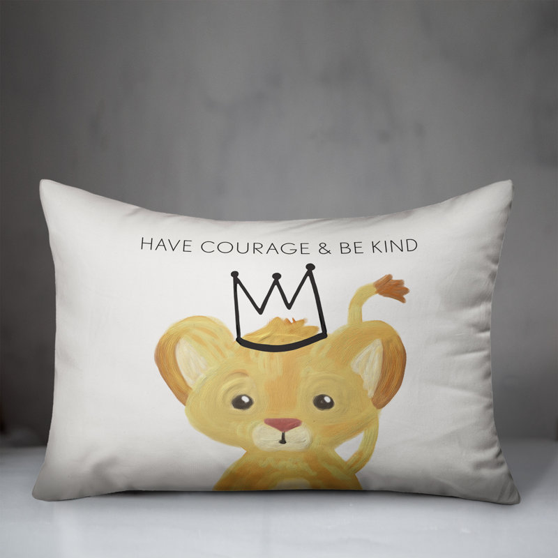 Housse et insert de coussin rectangulaire Have Courage and Be Kind