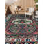 Tapis saumon et ivoire de haute qualité noué à la main