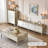 Modern Gold Manufactured Wood TV Stands-1544493900