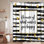 Rideau de douche noir avec 12 crochets Make You Happy
