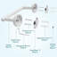 Pivoting Wall Mount Toilet Paper Holder-120467124