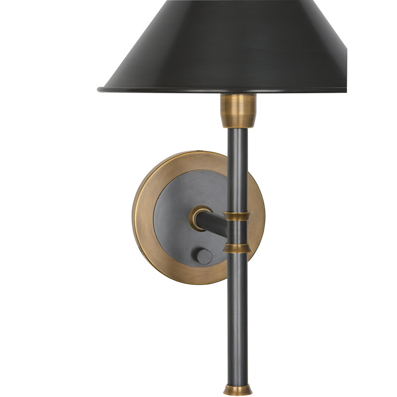 Aaron 1 - Light Wallchiere, Deep Patina Bronze/Warm Brass