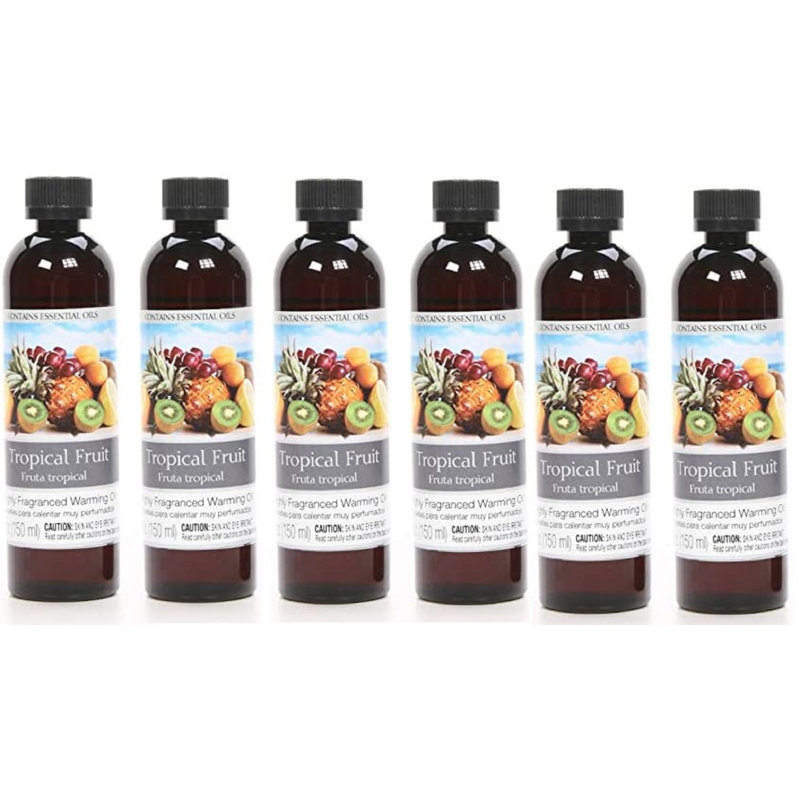 Hosley Set of 2 Tropical Fruit Fragrance Warming Oils 5 Ounce. Ideal Gift for Weddings spa Reiki Meditation Bathroom Settings. P1