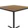 Correll 36 Square, 42 High Café Bistro & Break Room Table, Standing, Barstool Height, Medium Oak Thermal Fused Laminate Top, Cast Iron Base, Tops Made in The USA, Leveling Glides