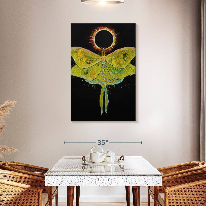Luna Moth Eclipse, 36" H x 24" W