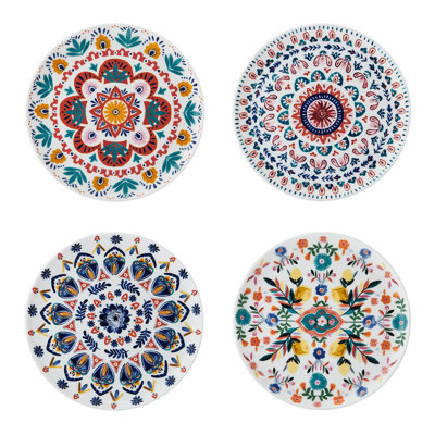 Mikasa Painted Medallion 9 In. Salad Plates