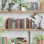 Papier peint industriel avec coin-livre brun