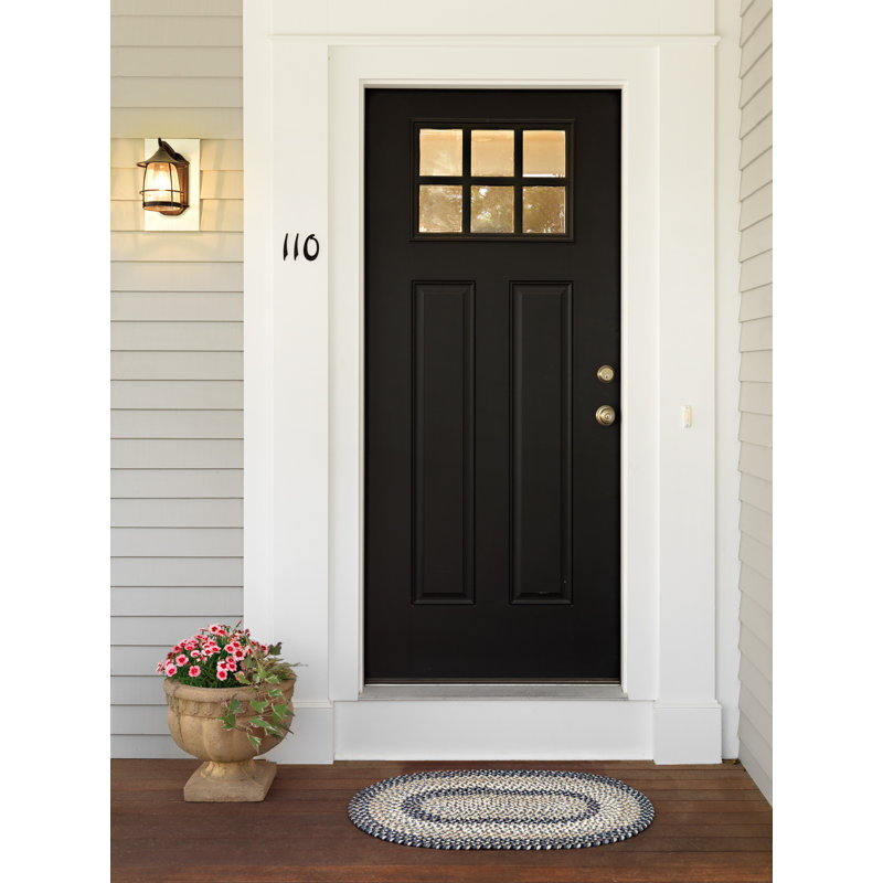 Tapis intérieur / extérieur Walddon - bleu marine, Ovale 12 pi x 15 pi