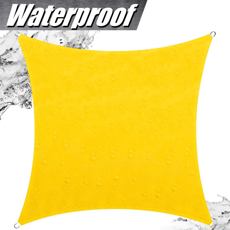 Voile d'ombrage carré imperméable Royal Shade, 14 pi x 14 pi, Jaune