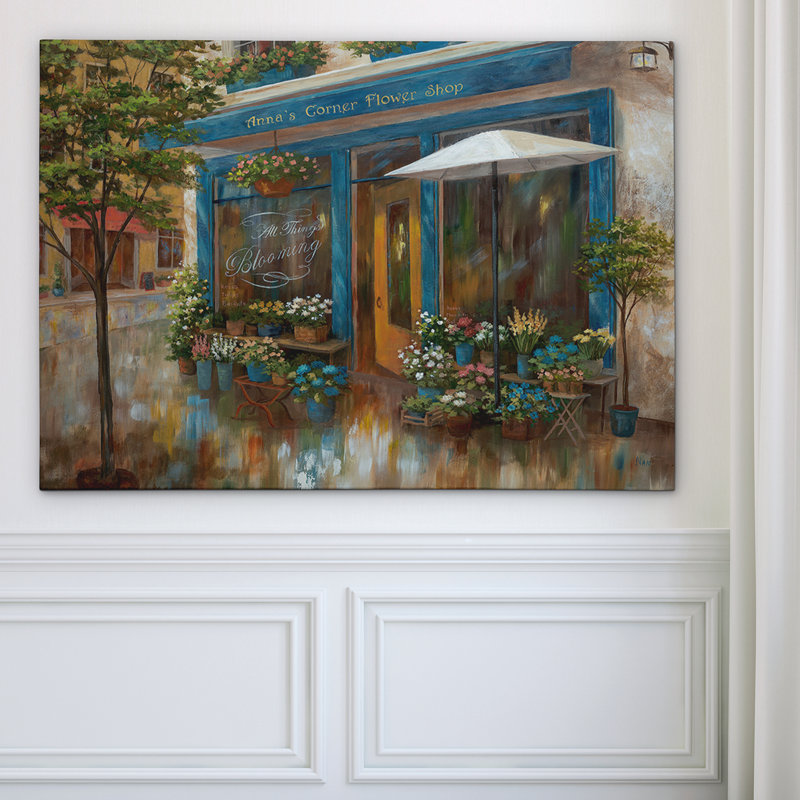 Boutique d’angle d’Anna-impression sur toile, H 12 po x l 18 po x P 1,5 po