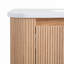 Meuble-lavabo flottant mural de 36 pouces avec lavabo et tiroirs en céramique, conception cannelée moderne pour une utilisation efficace de l'espace-118401255