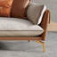 Canapé modulaire kaki en cuir véritable-1748953557