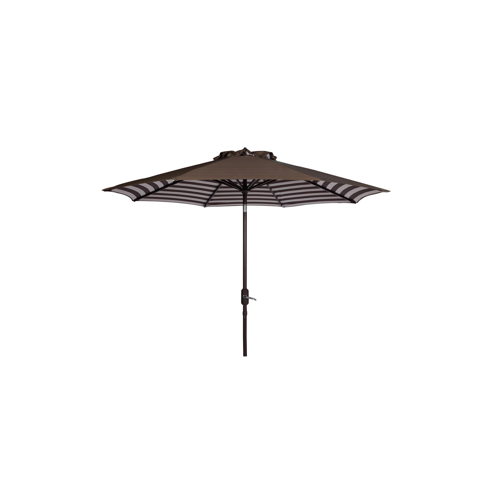 Asla 100.8'' Outdoor Umbrella, Brown/White