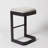 Upholstered Counter Stool with Metal Frame