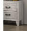 Table de chevet contemporaine en mélamine blanc délavé 1pc