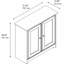 Armoire de rangement à 2 tablettes Huckins-107306211
