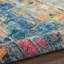 Tapis abstrait bleu / jaune / rose Velva-36666331