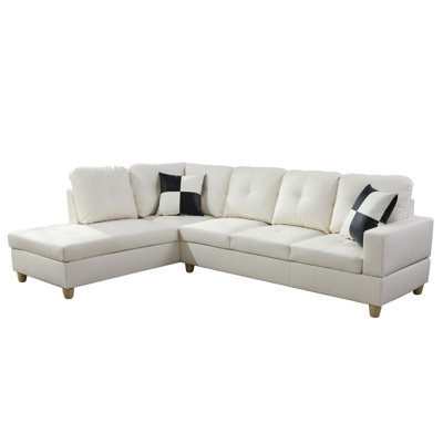 Amielle Faux Leather Sectional