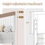Structure de lit simple en velours - Plateforme rembourrée réglable avec conception silencieuse, sans sommier-1014027839-1014027837