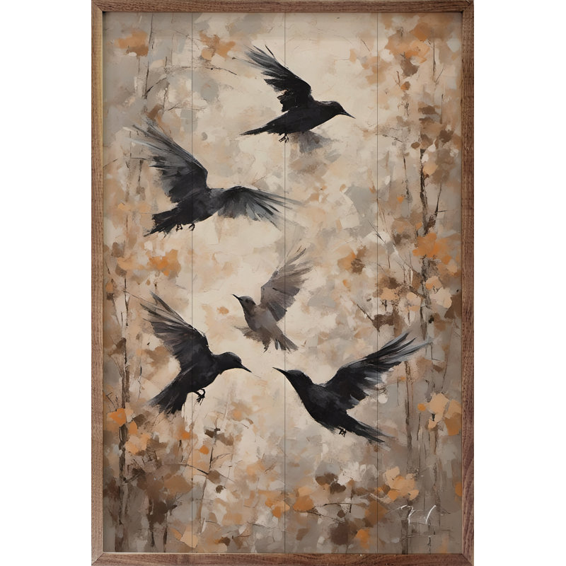 Crows, 24" H x 16" W