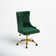 Lisa Swivel & Height-Adjustable Wingback Task Chair With Tufted & Naihead Trim