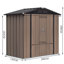 Large Galvanized Steel Lockable Apex Metal Shed