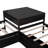 Conjoined L-shaped Platform Bed with Trundle and Drawers-324169625