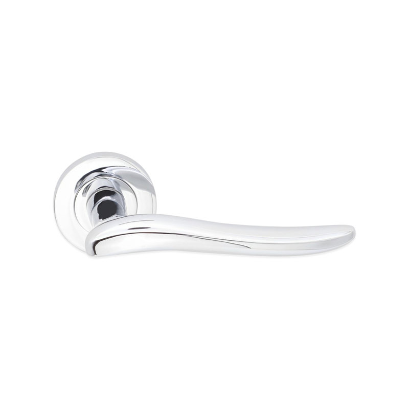 Senza Lever Door Handle, Polished Chrome
