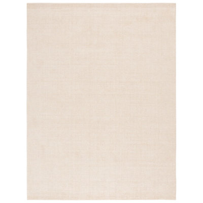 Canup Hand Loomed Wool/Cotton Striped Rug in Ivory