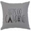 Coussin Wooded River Image - Go Camping - Lin paille-1079244178