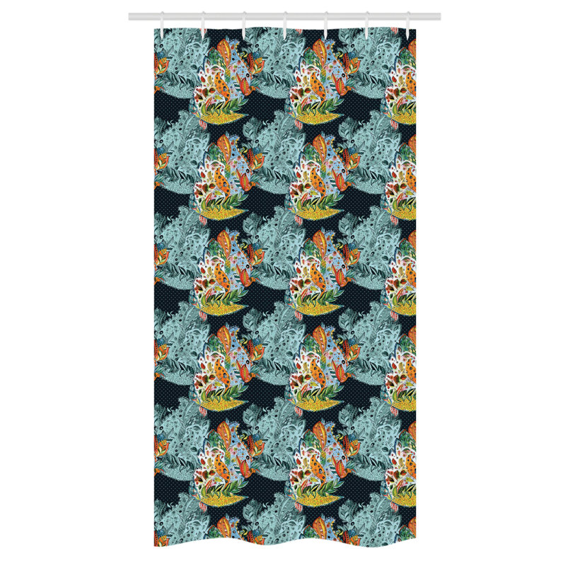 Sourya Shower Curtain with Hooks Included, 72" H x 36" W