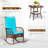 Patio Rocking Conversation Set for 2, PE Wicker Outdoor Rocking Chairs & Glass Table with Weather-Resistant Cushions, for Backyard Garden Deck Poolside Seating-863995724