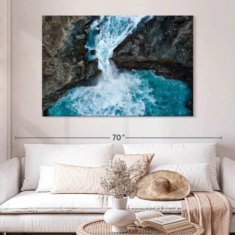 Alvord Aldeyjarfoss Waterfall, 34" H x 51" W