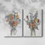 Arrangement floral aquarelle I - Toile tendue avec châssis de qualité supérieure - Prêt à être accroché-1508809487